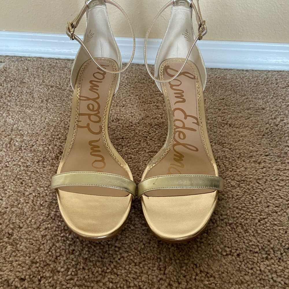 Sam Edelman gold heels